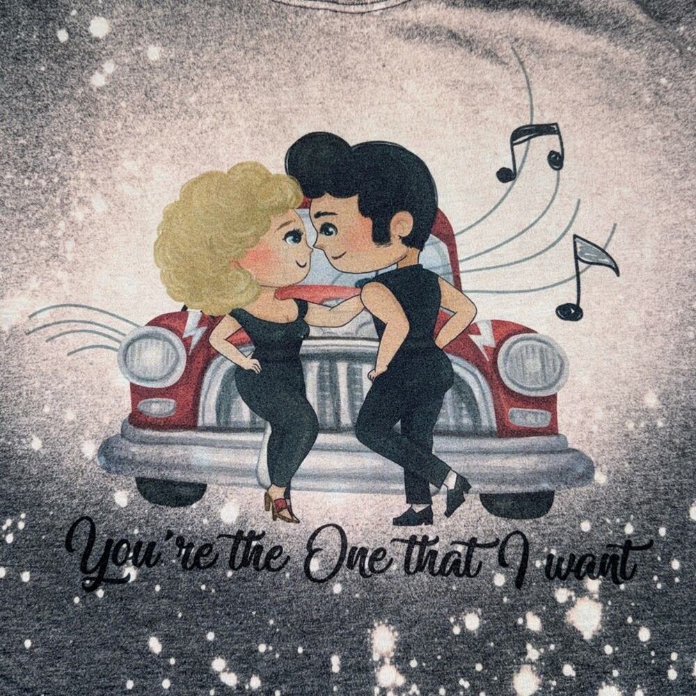 GILDAN women’s medium Grease You’re the One that I want graphic short sleeve t - Picture 11 of 11
